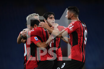 2021-08-23 - team Milan, celebrates after scoring a goal - UC SAMPDORIA VS AC MILAN - ITALIAN SERIE A - SOCCER