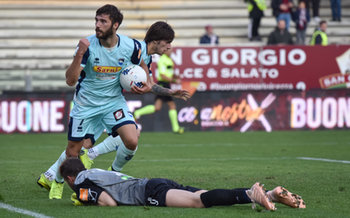 2018-12-30 - Leonardo Mancuso esulta dopo aver messo a segno il goal del 2-1 - SALERNITANA VS PESCARA 2-4 - ITALIAN SERIE B - SOCCER