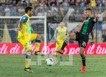 2019-09-14 - Riccardo Bocalon del Venezia FC in contrasto con Davide Brivio del Chievo Verona - VENEZIA VS CHIEVO - ITALIAN SERIE B - SOCCER