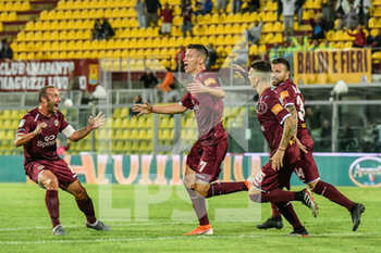 2019-09-29 - Davide Marsura (L) gol 1 a 0 con esultanza - LIVORNO VS SALERNITANA - ITALIAN SERIE B - SOCCER