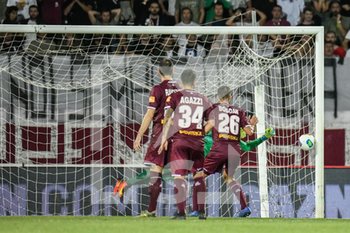2019-09-29 - La palla entra in gol per il pareggio della Salernitana - LIVORNO VS SALERNITANA - ITALIAN SERIE B - SOCCER