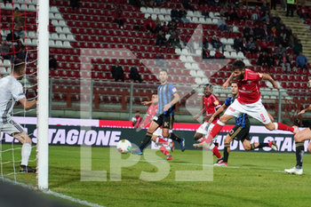 2019-10-04 - pietro iemmello (n.9 attaccante perugia calcio) goal 1-0 - PERUGIA VS PISA - ITALIAN SERIE B - SOCCER