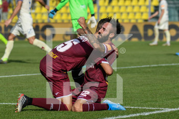 2019-10-05 - Manuel Marras (L) festeggia il gol del 2 a 1 - LIVORNO VS CHIEVO - ITALIAN SERIE B - SOCCER
