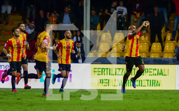 2019-10-19 - Armentero (Benevento) esulta dopo aver messo a segno il goal dell 1-0 - BENEVENTO VS PERUGIA 1-0 - ITALIAN SERIE B - SOCCER