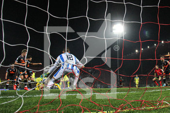2019-12-01 - pietro iemmello (n.9 attaccante perugia calcio) goal 1-0 - PERUGIA VS PESCARA - ITALIAN SERIE B - SOCCER