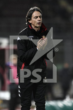 2019-12-14 - Fiilippo Inzaghi allenatore del Benevento - LIVORNO VS BENEVENTO - ITALIAN SERIE B - SOCCER