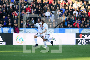 2019-12-22 - L'esultanza di Jose Riviere dopo il gol del Cosenza - PISA VS COSENZA - ITALIAN SERIE B - SOCCER