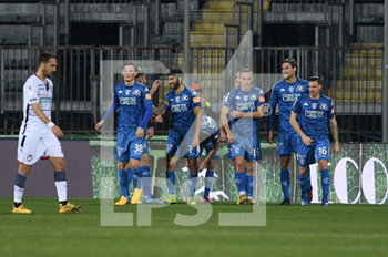 2020-02-01 - Leonardo Mancuso (Empoli) esultanza gol 2-0 - EMPOLI VS CROTONE - ITALIAN SERIE B - SOCCER