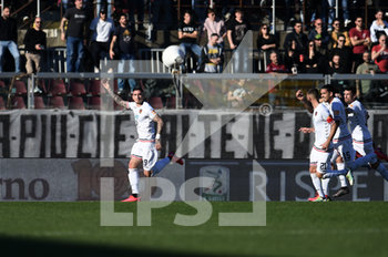 2020-02-15 - Raul Asencio (cosenza) esultanza gol 0-1 - LIVORNO VS COSENZA - ITALIAN SERIE B - SOCCER