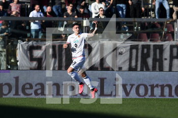 2020-02-15 - Raul Asencio (Cosenza) esultanza gol 0-1 - LIVORNO VS COSENZA - ITALIAN SERIE B - SOCCER