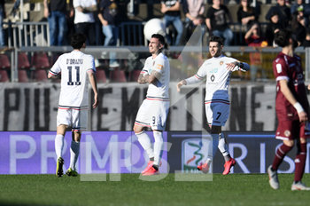 2020-02-15 - Raul Asencio (Cosenza) esultanza gol 0-2 - LIVORNO VS COSENZA - ITALIAN SERIE B - SOCCER