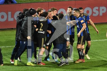 2020-03-07 - L'esultanza dei pisani dopo il gol di Lisi - PISA VS LIVORNO - ITALIAN SERIE B - SOCCER