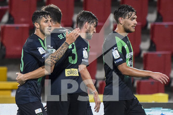 2020-07-10 - Patrick Ciurria del Pordenone esulta con i compagni dopo il suo gol - PORDENONE VS PISA - ITALIAN SERIE B - SOCCER