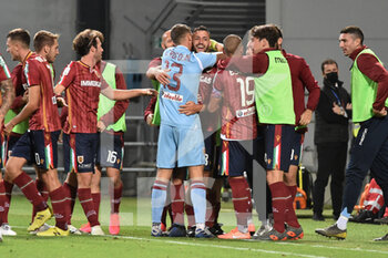 2020-09-27 - Riccardo Martinelli festeggiato dai compagni dopo il 2-2 - REGGIANA VS PISA - ITALIAN SERIE B - SOCCER