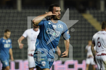 2020-11-07 - Marco Olivieri of Empoli FC scores a goal of 3-0 - EMPOLI VS REGGINA - ITALIAN SERIE B - SOCCER