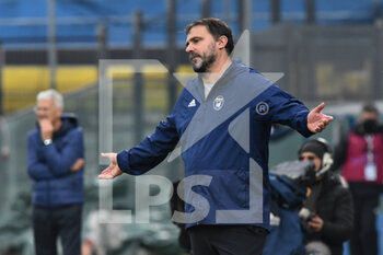 2020-11-28 - The disappointment of Luca D'Angelo, coach of Pisa - PISA VS CITTADELLA - ITALIAN SERIE B - SOCCER