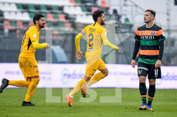 2020-11-28 - Raffaele Pucino (Ascoli) celebrates after scoring a goal - VENEZIA FC VS ASCOLI CALCIO - ITALIAN SERIE B - SOCCER