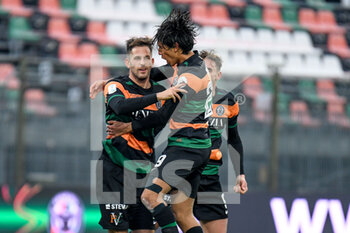 2020-11-28 - Mattia Aramu (Venezia) celebrates after scoring a goal - VENEZIA FC VS ASCOLI CALCIO - ITALIAN SERIE B - SOCCER