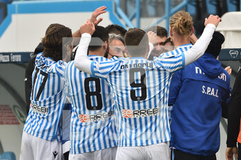 2020-12-05 - Players of Spal celerates after a goal - SPAL VS PISA - ITALIAN SERIE B - SOCCER