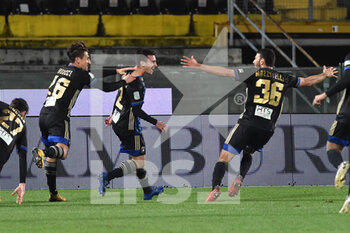 2020-12-08 - Samuele Birindelli (Pisa) celebrates after scoring goal of 2-1 - PISA VS ASCOLI - ITALIAN SERIE B - SOCCER