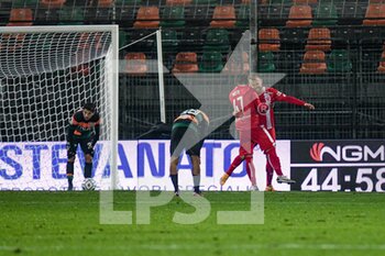 2020-12-11 - Dany Mota (Monza) celebrates after scoring a goal of 0-2 - VENEZIA VS MONZA - ITALIAN SERIE B - SOCCER