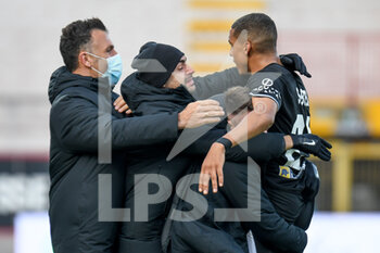 2020-12-19 - Abdelhamid Sabiri (Ascoli) celebrates after scoring a goal of 1 - 1 - VICENZA VS ASCOLI - ITALIAN SERIE B - SOCCER