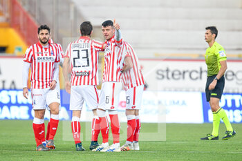 2020-12-19 - Happiness of Emanuele Padella (Vicenza) for scoring the second goal of victory - VICENZA VS ASCOLI - ITALIAN SERIE B - SOCCER