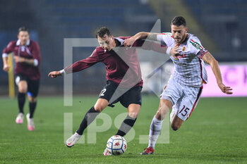 2020-12-22 - Nicolas Haas (Empoli) and Andrea Costa (Reggiana) - EMPOLI FC VS AC REGGIANA - ITALIAN SERIE B - SOCCER
