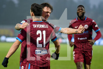 2020-12-30 - Camillo Tavernelli (Cittadella) celebrates after scoring a goal with teammates - AS CITTADELLA VS US LECCE - ITALIAN SERIE B - SOCCER