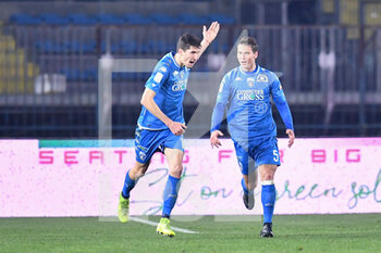 2020-12-30 - Stefano Moreo (Empoli) celebrates after scoring the goal - EMPOLI VS ASCOLI - ITALIAN SERIE B - SOCCER