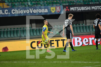 2021-01-15 - Manuel De Luca (Chievo) celebrates his goal - AC CHIEVOVERONA VS VIRTUS ENTELLA - ITALIAN SERIE B - SOCCER