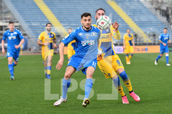 2021-01-30 - Nedim Bajrami (Empoli) e Francesco Zampano (Frosinone) - EMPOLI FC VS FROSINONE CALCIO - ITALIAN SERIE B - SOCCER