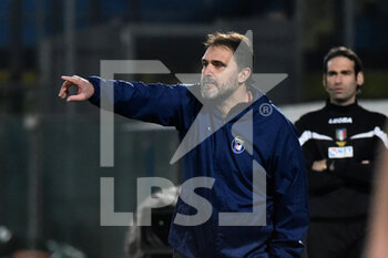 2021-02-09 - Head coach of Pisa Luca D'Angelo - AC PISA VS US SALERNITANA - ITALIAN SERIE B - SOCCER