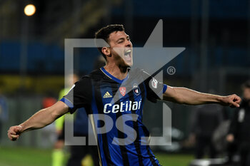 2021-02-09 - Luca Mazzitelli (Pisa) celebrates after scoring the goal of 1-0 - AC PISA VS US SALERNITANA - ITALIAN SERIE B - SOCCER