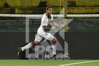 2021-02-09 - Tiago Casasola (Salernitana) celebrates the goal of 2-2 - AC PISA VS US SALERNITANA - ITALIAN SERIE B - SOCCER