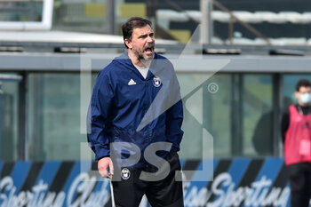 2021-02-27 - L'allenatore del Pisa Luca D'Angelo - PISA VS VICENZA - ITALIAN SERIE B - SOCCER