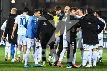 2021-03-02 - exultation at the end of the game empoli players - REGGINA VS EMPOLI FC - ITALIAN SERIE B - SOCCER