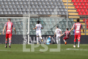 2021-03-13 - Luca Strizzolo (Cremonese) scores a goal for his side - US CREMONESE VS AC REGGIANA - ITALIAN SERIE B - SOCCER