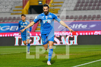 2021-03-13 - Leonardo Mancuso (Empoli FC) celebrate the goal of 0-1 - RL VICENZA VS EMPOLI FC - ITALIAN SERIE B - SOCCER