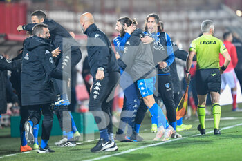 2021-03-13 - Empoli FC celebrate the goal of 0-2 - RL VICENZA VS EMPOLI FC - ITALIAN SERIE B - SOCCER