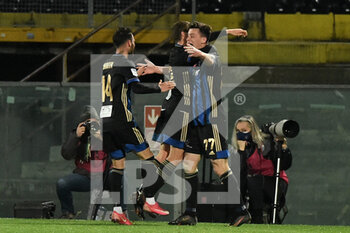 2021-03-15 - Davide Marsura (Pisa) festeggiato dai compagni dopo l'1-0 - AC PISA VS SPAL - ITALIAN SERIE B - SOCCER
