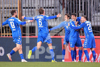 2021-03-16 - Esultanza Empoli - EMPOLI FC VS PORDENONE CALCIO - ITALIAN SERIE B - SOCCER