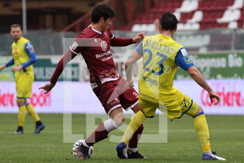 2021-03-21 - Dalle Mura Cristian Reggina Djordjevic Filip Chievo Verona - REGGINA VS CHIEVO - ITALIAN SERIE B - SOCCER