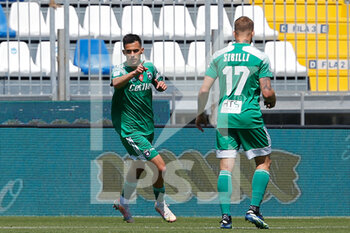 2021-05-07 - Marius Marin (Pisa) esulta dopo aver segnato il gol del vantaggio per gli ospiti - BRESCIA VS PISA - ITALIAN SERIE B - SOCCER
