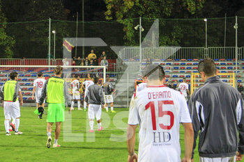 2019-10-23 - la delusione dei giocatori del Ravenna a fine partita sotto i tifosi giunti a Verona per sostenerli - VIRTUS VERONA VS RAVENNA - ITALIAN SERIE C - SOCCER