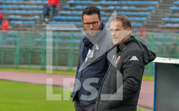 2019-11-17 - Il presidente del Bari Luigi De Laurentis ed il tecnico Vincenzo Vivarini - PAGANESE VS BARI 0-1 - ITALIAN SERIE C - SOCCER