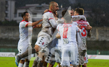 2019-11-17 - Il Bari festeggia il goal dello 0-1 di Antenucci (7) - PAGANESE VS BARI 0-1 - ITALIAN SERIE C - SOCCER