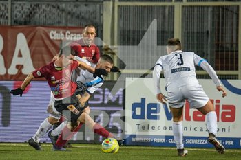 2019-12-11 - Francesco Benassai (P) esce dalla difesa - PONTEDERA VS LECCO - ITALIAN SERIE C - SOCCER