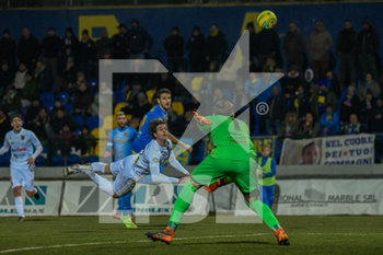 2020-01-22 - Mauro Semprini (P) segna il gol poi annullato - CARRARESE VS PONTEDERA - ITALIAN SERIE C - SOCCER
