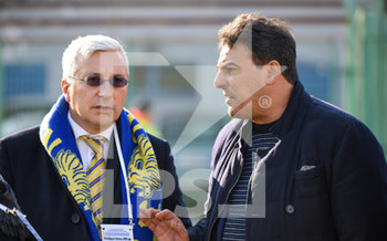 2020-01-22 - Il presidente della A.S. Viterbese Marco Arturo Romano e il Il presidente della Paganese Calcio 1926 Raffaele Trapani - PAGANESE VS VITERBESE - ITALIAN SERIE C - SOCCER